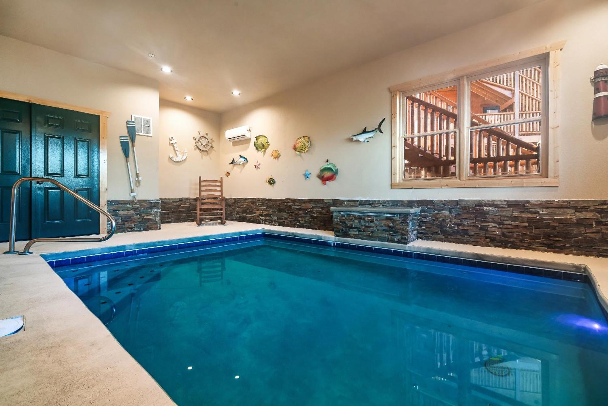 Full Equipped Cabin With A Pool And Game Room Smokies Views Gatlinburg Luaran gambar