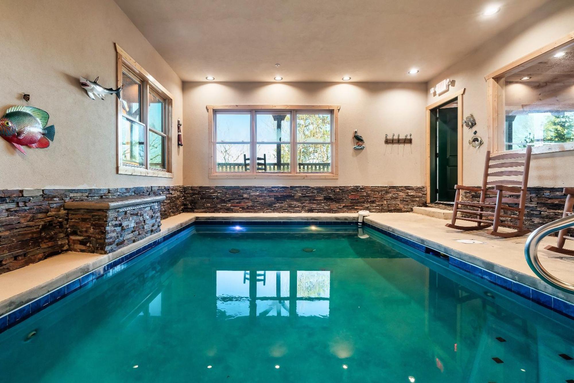 Full Equipped Cabin With A Pool And Game Room Smokies Views Gatlinburg Luaran gambar