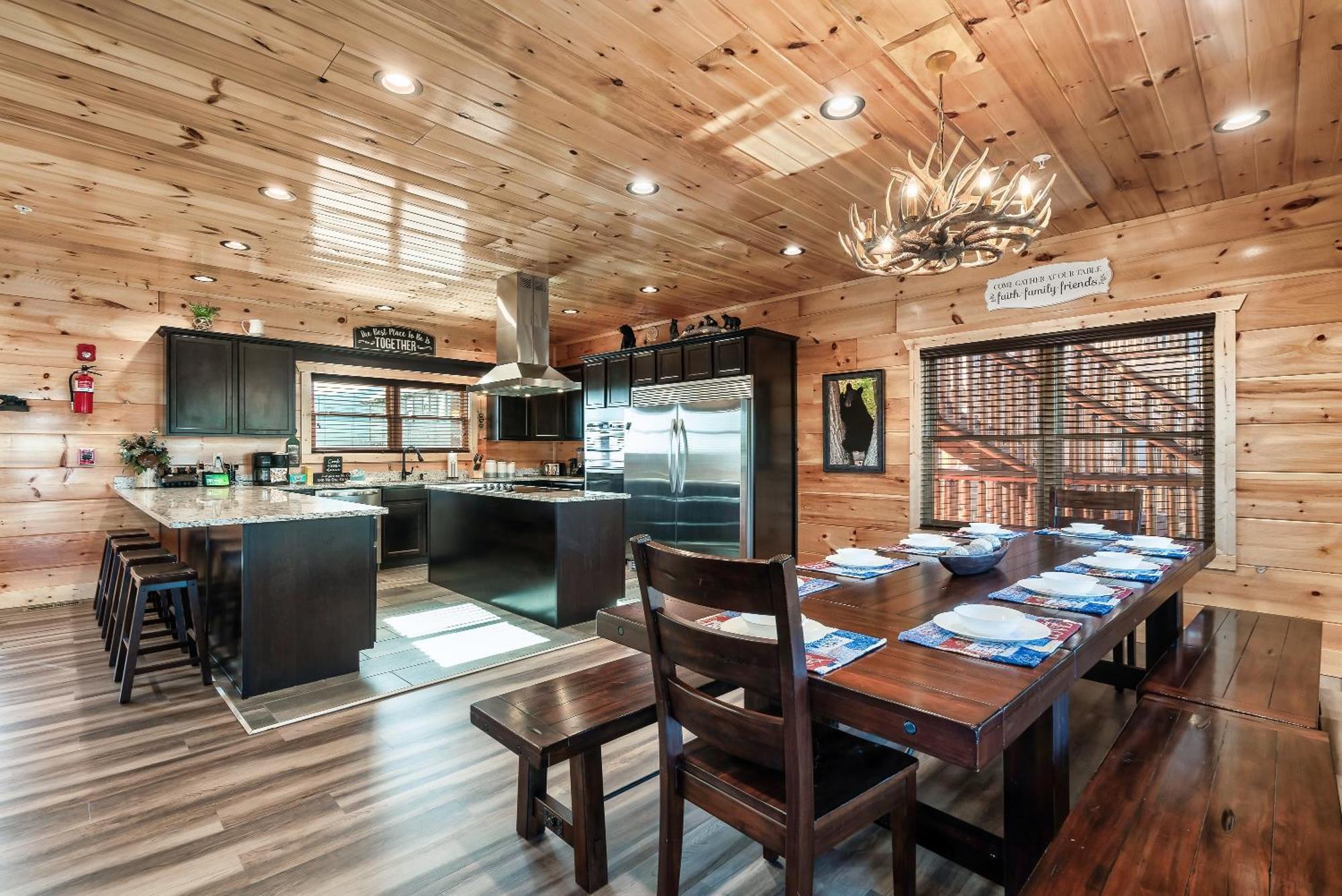 Full Equipped Cabin With A Pool And Game Room Smokies Views Gatlinburg Luaran gambar